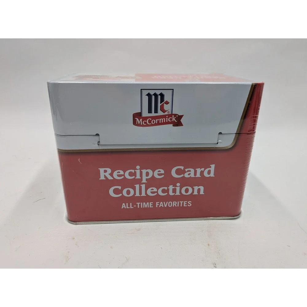 McCormick Recipe Card Collection All-Time Favorites Tin Sealed 73 Cards 2017